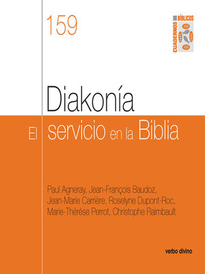 cover image of Diakonía. el servicio en la Biblia